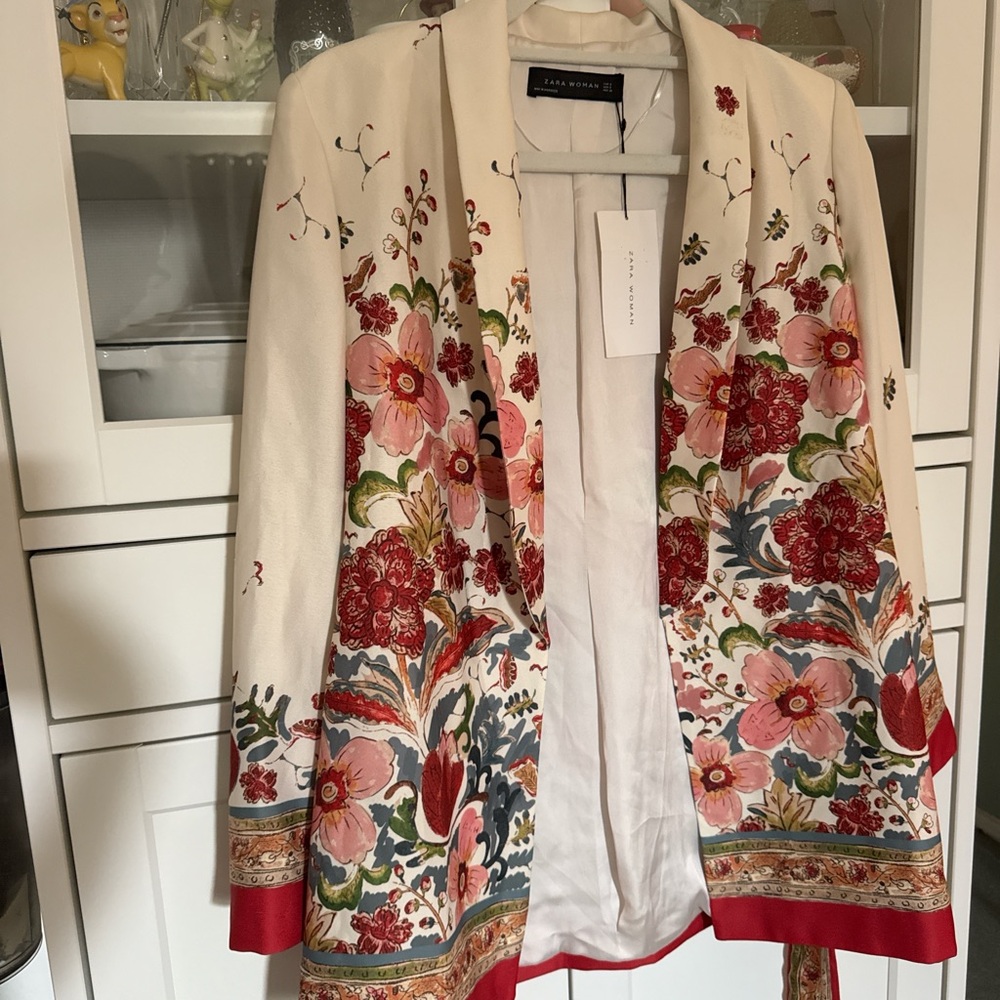 Zara Multicolor Floral Women's Blazer